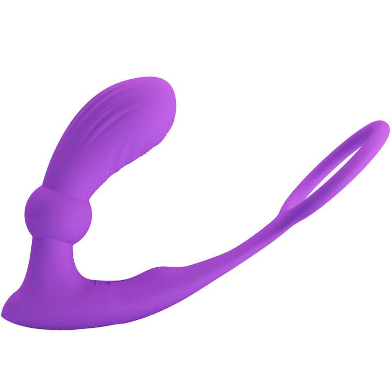 PRETTY LOVE – BAGUE WARREN ET VIBRATEUR ANAL VIOLET