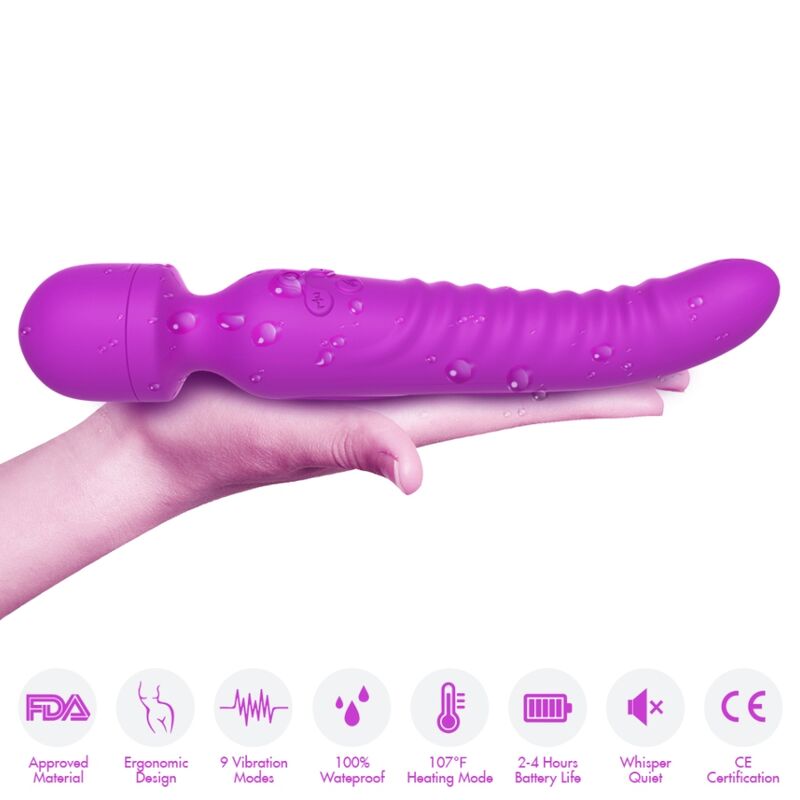 ARMONY – MISSION MASSAGER  VIBRATEUR EFFET CHALEUR VIOLET