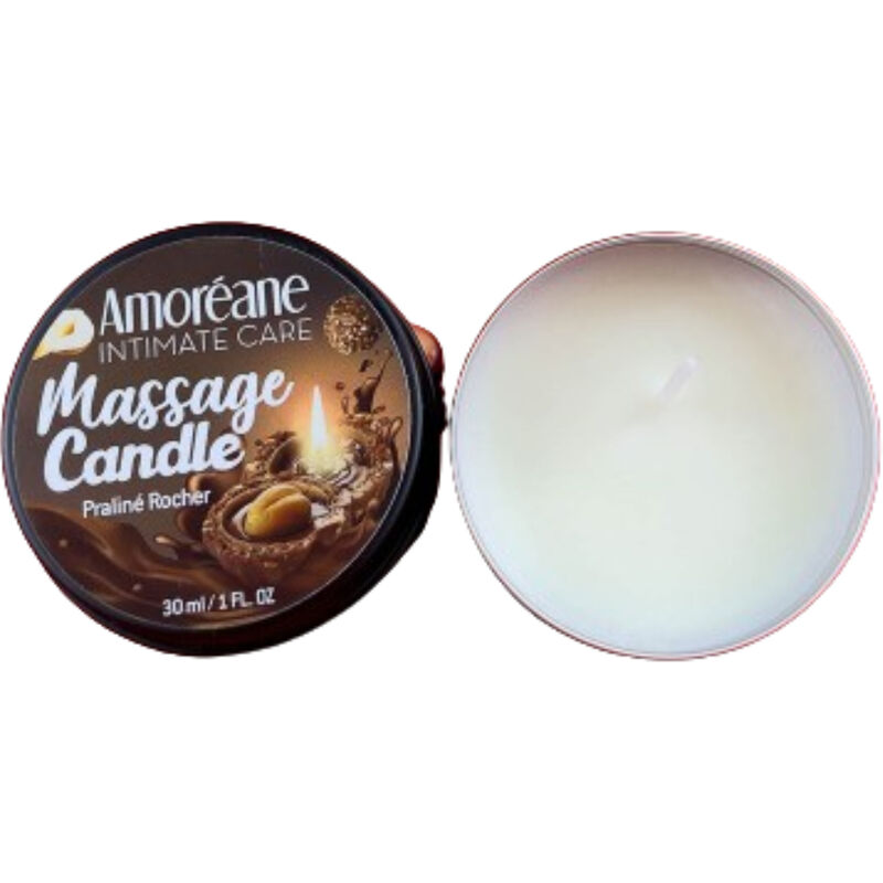 AMOREANE – BOUGIE DE MASSAGE ROCHER PRALINE 30 ML