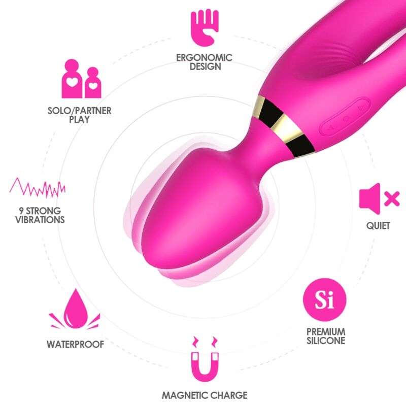 ARMONY – MASSEUR  VIBRATEUR LAPIN FUCHSIA
