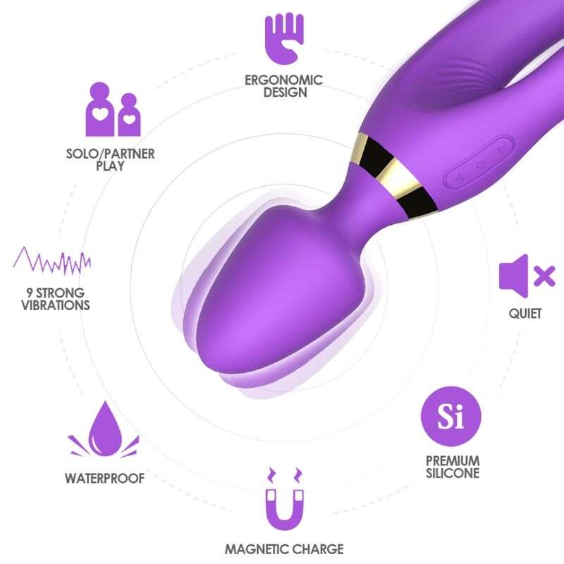ARMONY – MASSEUR  VIBRATEUR LAPIN VIOLET