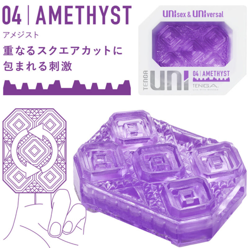 TENGA – PACK DE DÉS  DÉS POUR MASTURBATEUR UNI VARIETY 4 UNITÉS