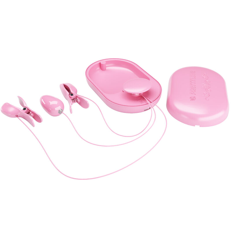 PRETTY LOVE – BOITE SURPRISE PINCES DÉLECTRO STIMULATION ROSE