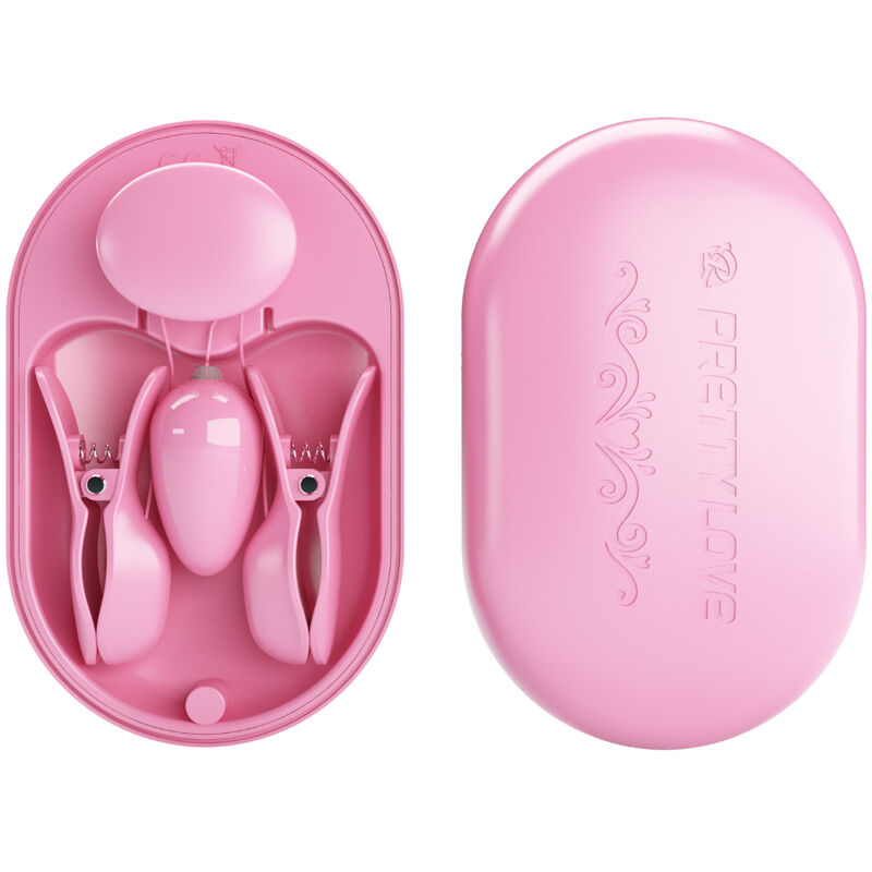 PRETTY LOVE – BOITE SURPRISE PINCES DÉLECTRO STIMULATION ROSE