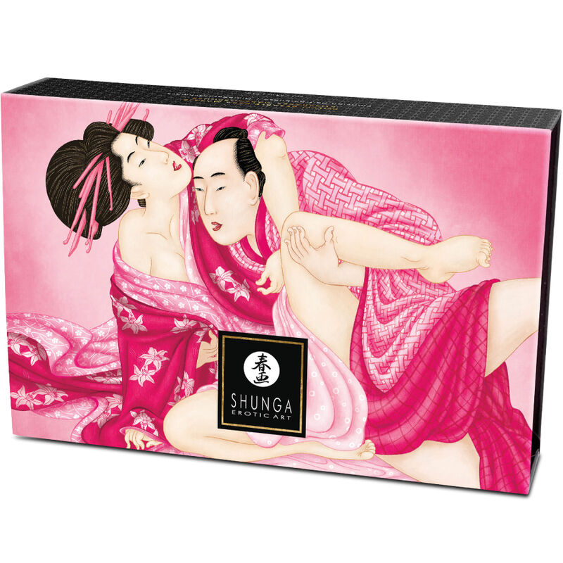 SHUNGA – KIT DE POUDRE DE MASSAGE COMESTIBLE FRAMBOISE