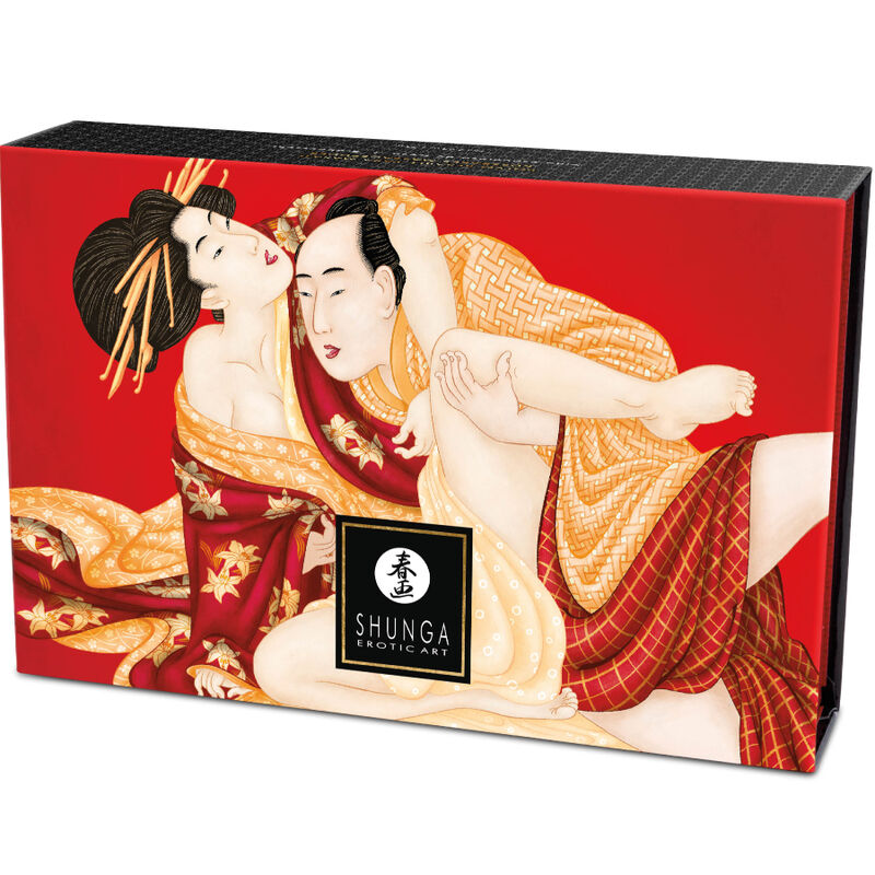 SHUNGA – KIT DE POUDRE DE MASSAGE COMESTIBLE À LA FRAISE