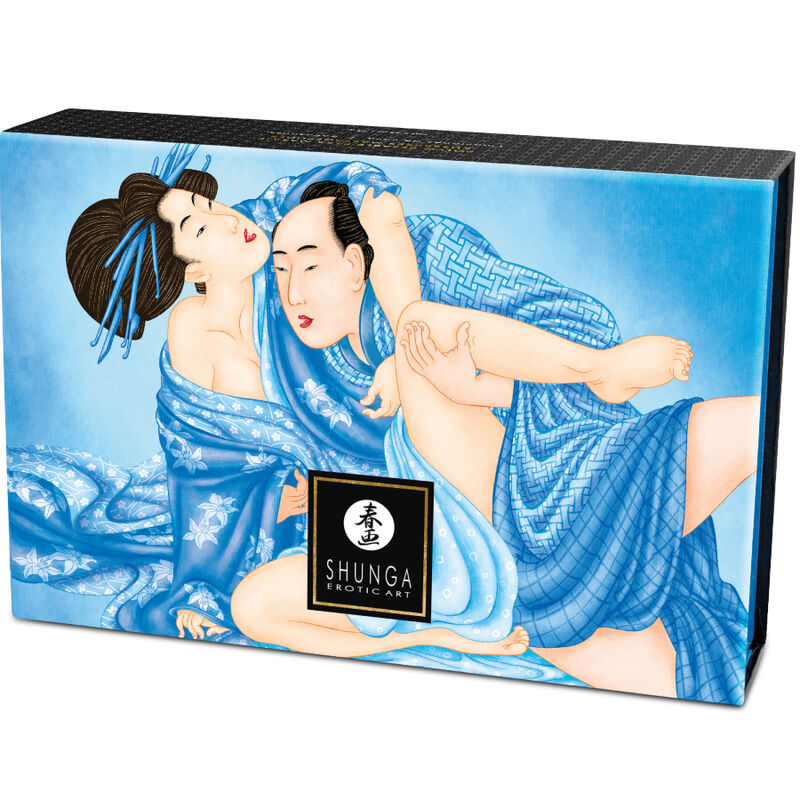 SHUNGA – KIT DE POUDRE DE MASSAGE COMESTIBLE À LA NOIX DE COCO