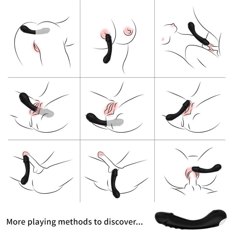 ARMONY – GODE VIBRATEUR POINT G SILICONE NOIR
