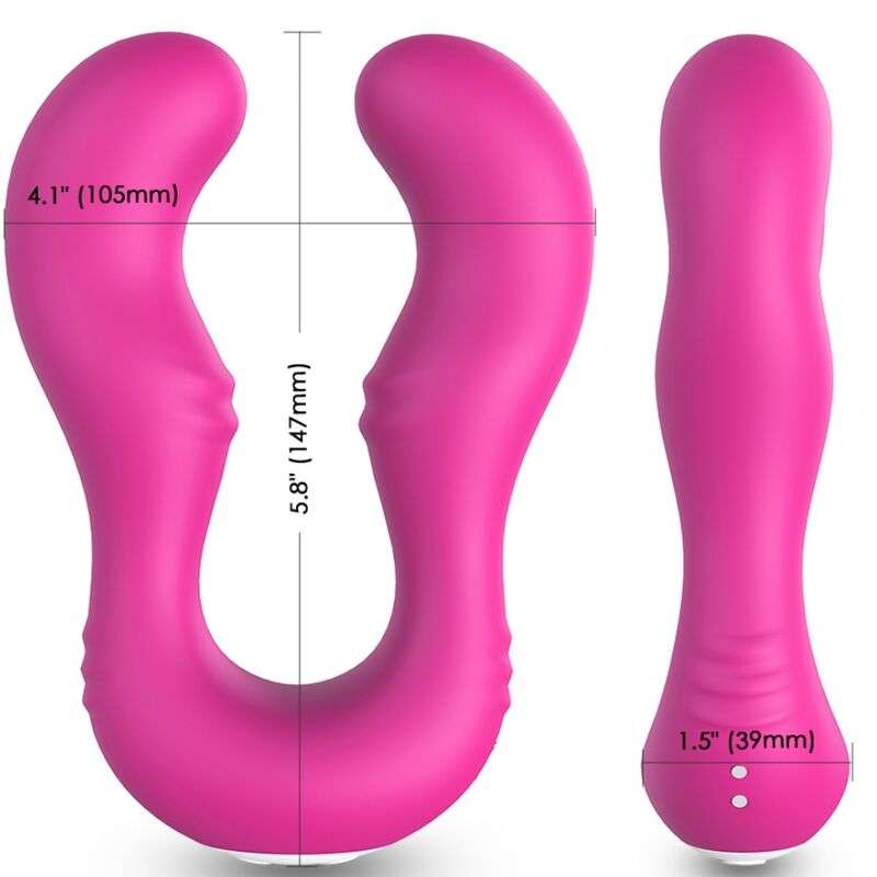 ARMONY – VIBRATEUR SERAPH DOUBLE TÉLÉCOMMANDE FUCHSIA