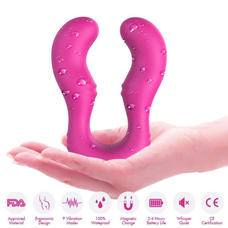 ARMONY – VIBRATEUR SERAPH DOUBLE TÉLÉCOMMANDE FUCHSIA