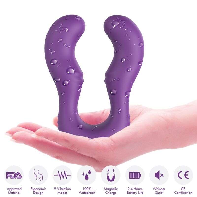 ARMONY – VIBRATEUR SERAPH DOUBLE TÉLÉCOMMANDE VIOLET