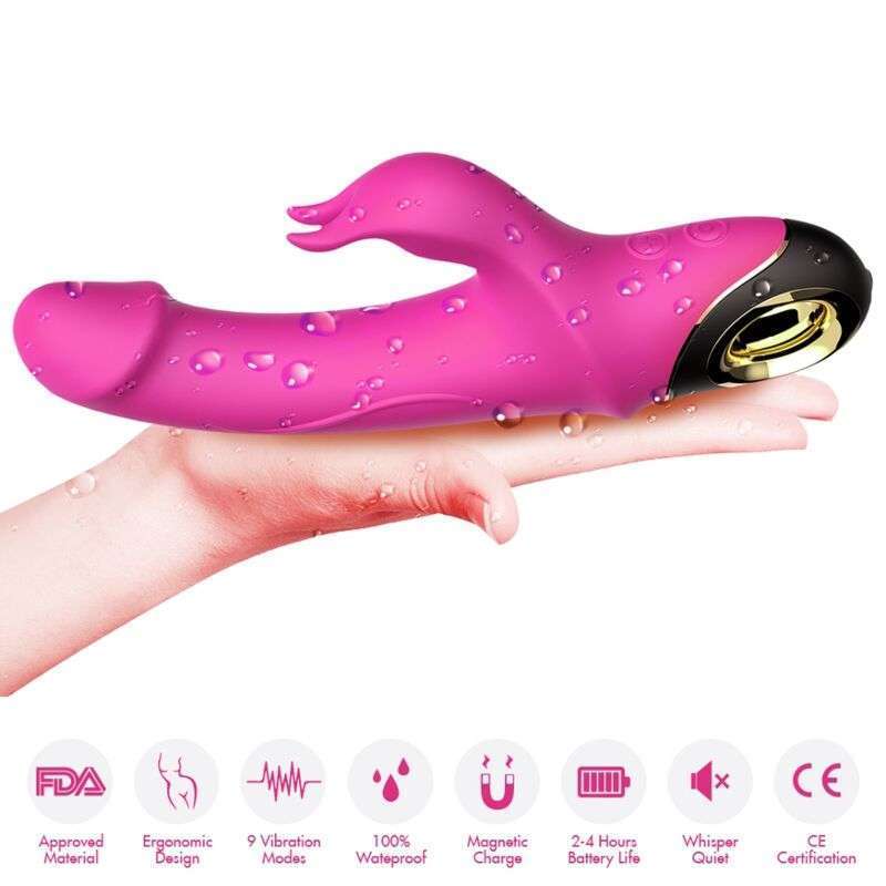 ARMONY – METEROR DILDO VIBRATEUR LAPIN ROTATEUR FUCHSIA
