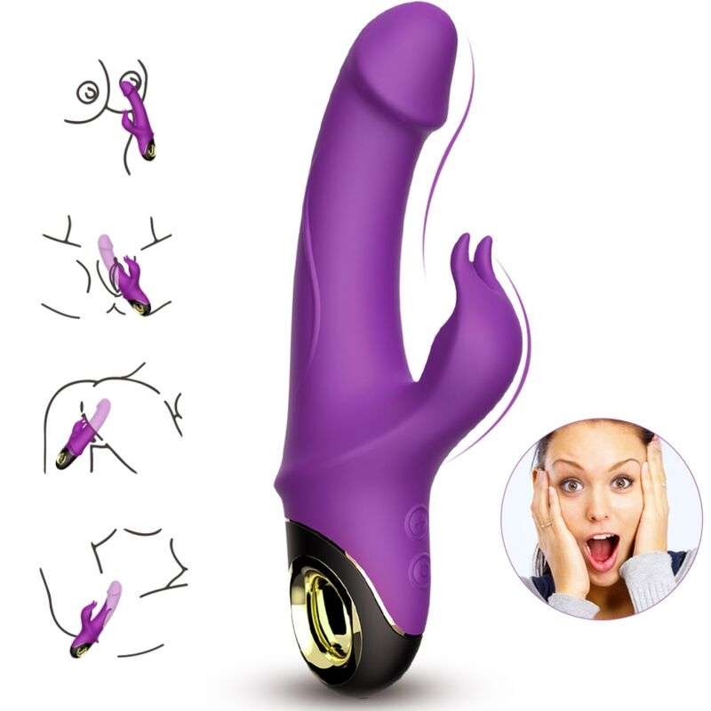 ARMONY – METEROR DILDO VIBRATEUR LAPIN ROTATEUR VIOLET