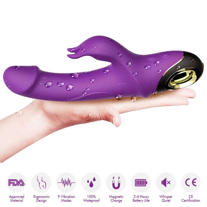 ARMONY – METEROR DILDO VIBRATEUR LAPIN ROTATEUR VIOLET