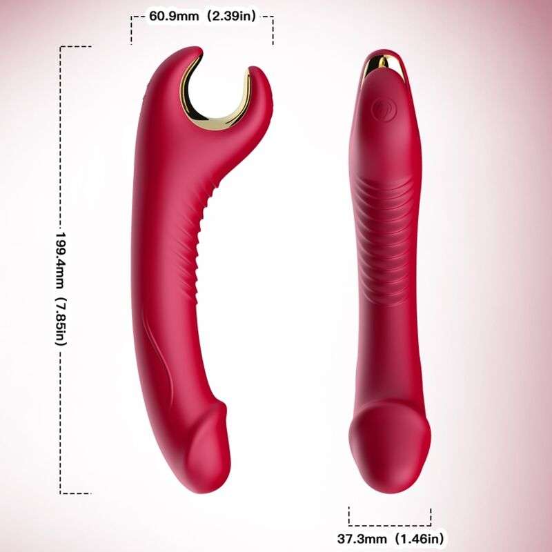 ARMONY – VIBRATEUR  ROTATEUR PRINCE DILDO ROUGE
