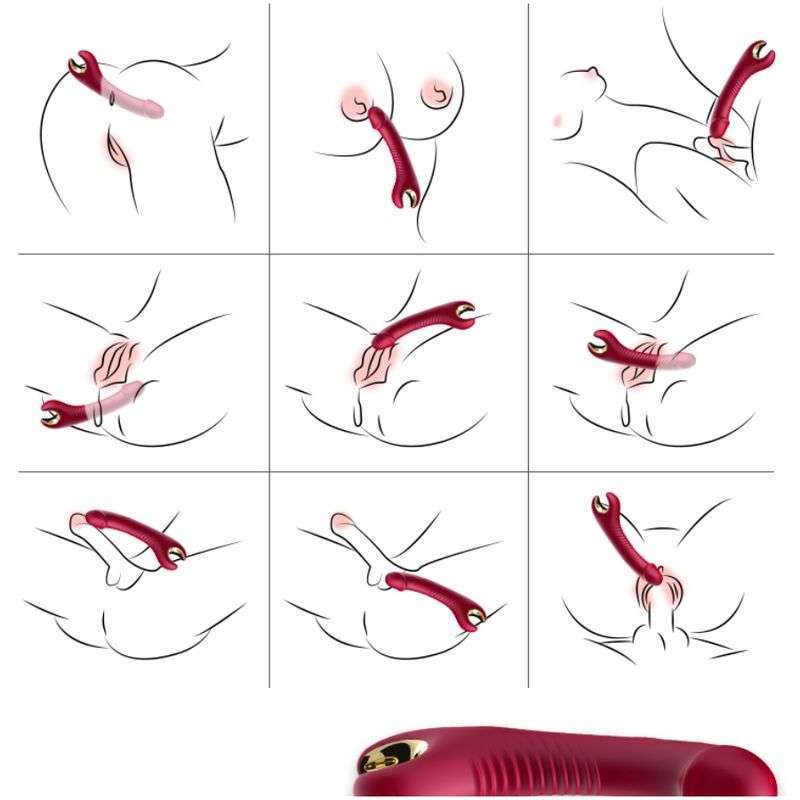 ARMONY – VIBRATEUR  ROTATEUR PRINCE DILDO ROUGE