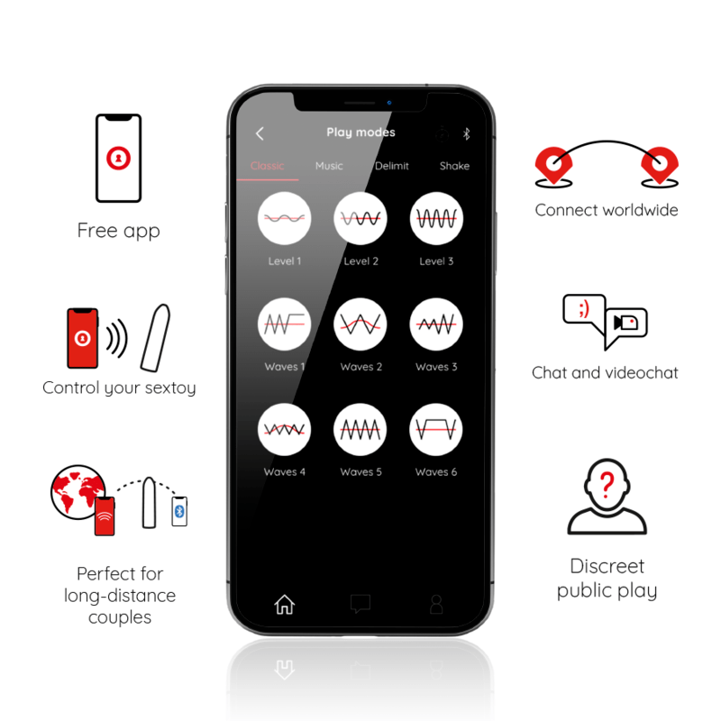 ONINDER – BERLIN VIBRATEUR BULLET NOIR 9 MODES 8,5 X 2 CM – APPLICATION GRATUITE