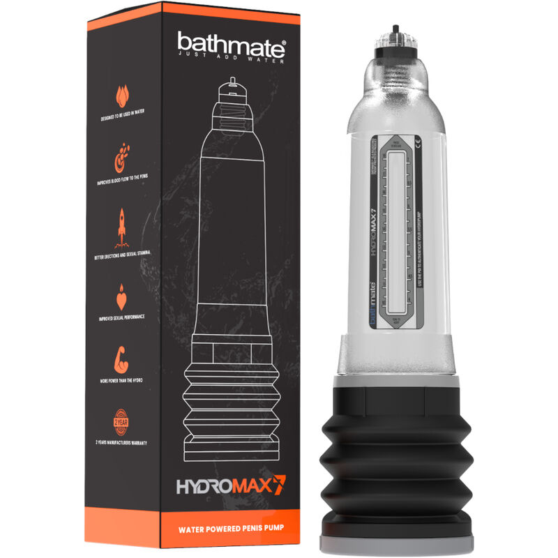 BATHMATE – HYDROMAX 7 POMPE DAUGMENTATION DE PÉNIS TRANSPARENTE