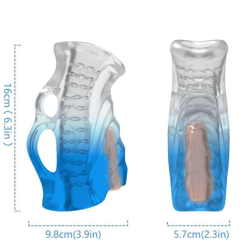 ARMONY – MASTURBATEUR DOIGT  VIBRATEUR BLEU GRADIENT