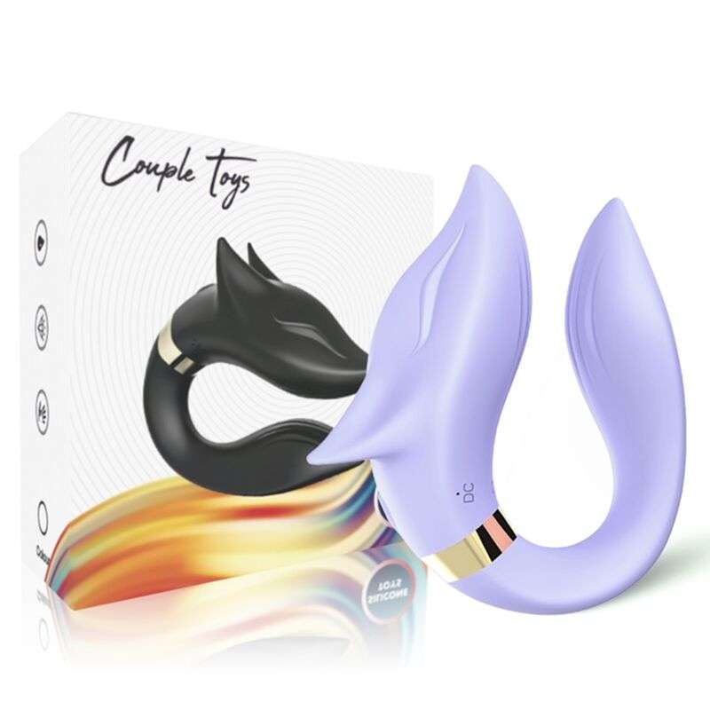 ARMONY – VIBRATEUR FOX POUR COUPLES TÉLÉCOMMANDE VIOLET
