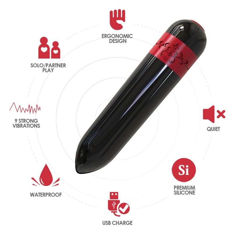 ARMONY – TÉLÉCOMMANDE BULLET VIBRATEUR ROCKET NOIR