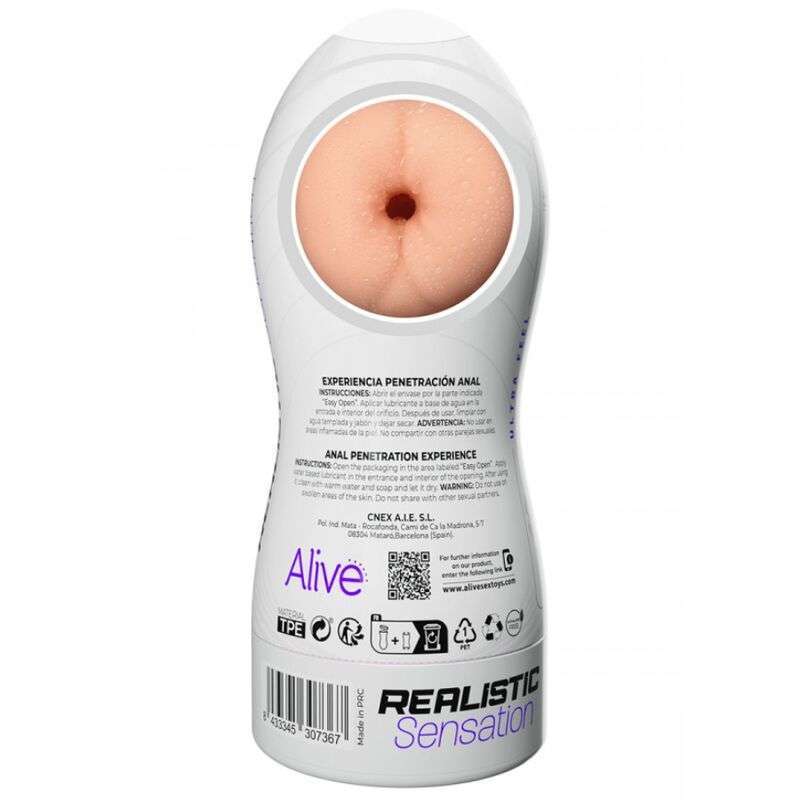 ALIVE – MASTURBATEUR ANAL MASCULIN MAXI FLEX TAILLE L