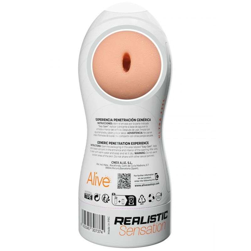 ALIVE – MASTURBADOR MÂLE MAXI FLEX TAILLE GÉNÉRIQUE L