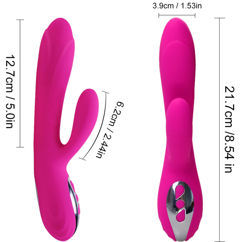 ARMONY – VIBRATEUR  STIMULATEUR FLEXIBLE  EFFET CHALEUR FUCHSIA
