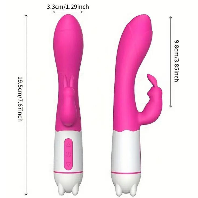 ARMONY – HAPPY VIBRATEUR  STIMULATEUR DE LAPIN FUCHSIA