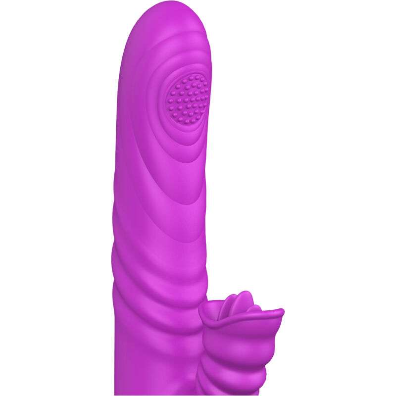 ARMONY – VIBRATEUR MULTIFONCTION ANGELIA AVEC LANGUE STIMULANTE EFFET CHALEUR VIOLET