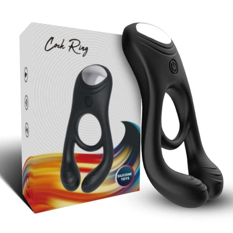 ARMONY – JOUET À ANNEAU VIBRATEUR DOUBLE VEYRON POUR COUPLES NOIR