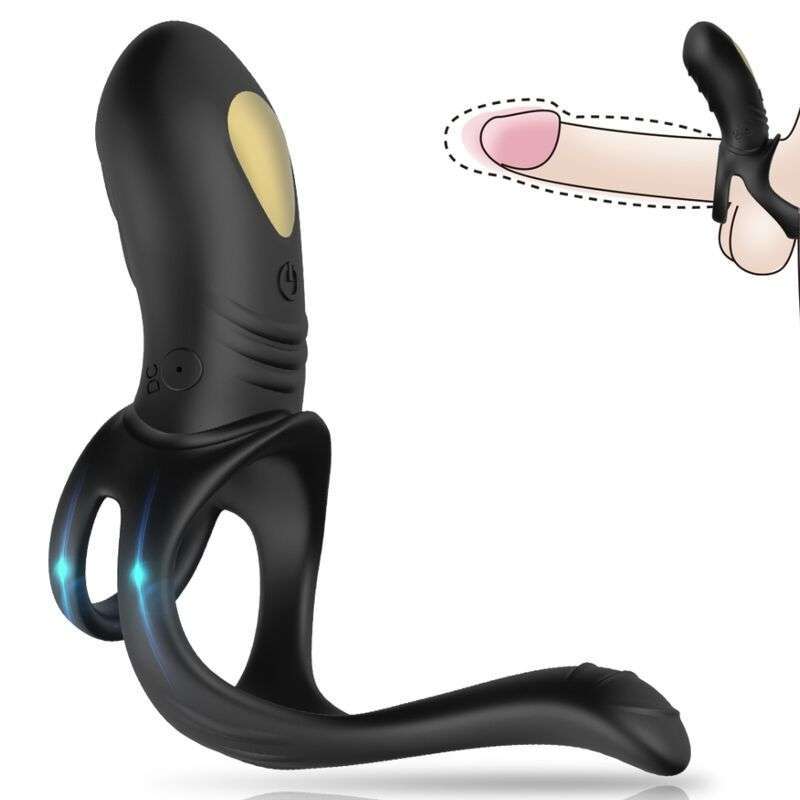 ARMONY – JOY JUMPER RING VIBRATEUR POUR COUPLES  TÉLÉCOMMANDE ANAL PLUG NOIR