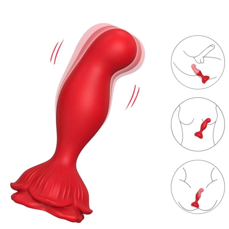 ARMONY – VIBRATEUR ROSE  PLUG ANAL TÉLÉCOMMANDE ROUGE