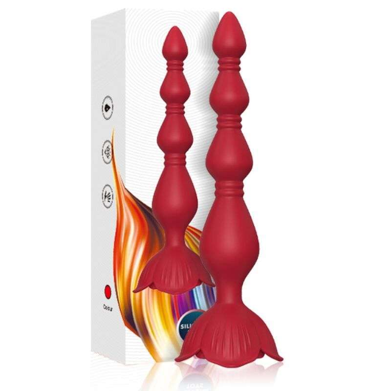 ARMONY – VIBRATEUR ROSE PAGODE  PLUG ANAL ROUGE