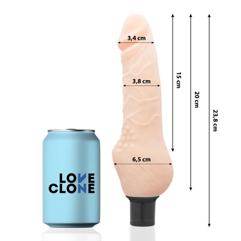 LOVECLONE – DAVEN AUTOLUBRIFICATION RÉALISTE 23.8 CM -O- 3.8 CM
