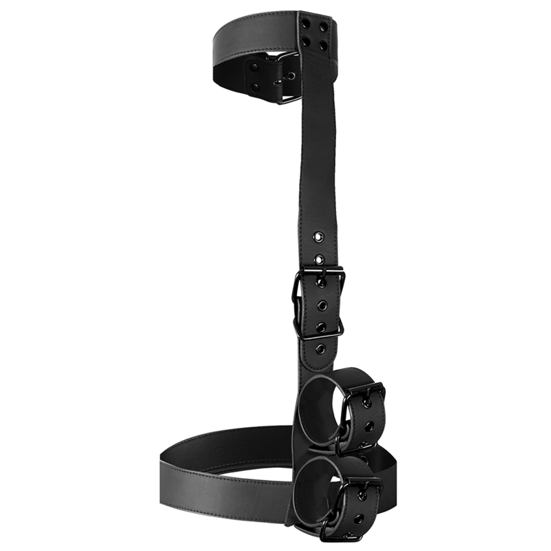 FETISH SUBMISSIVE BONDAGE – ENSEMBLE DE RETENUE CORPS COL ET POIGNETS
