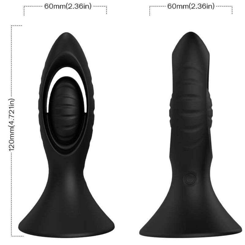 ARMONY – VIBRATEUR  PLUG ANAL SILICONE NOIR