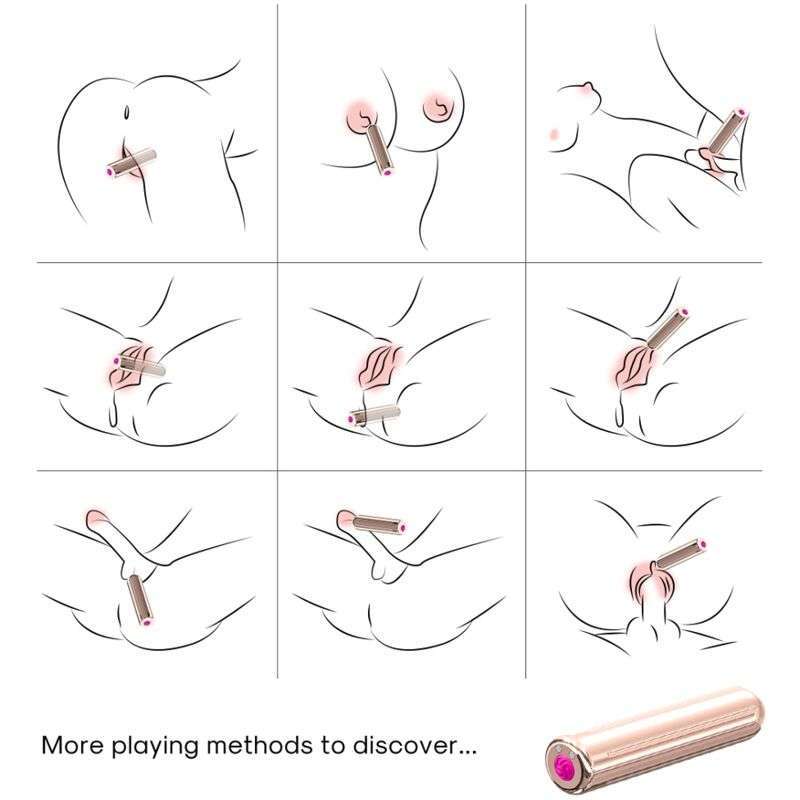ARMONY – WARHEAD VIBRATOR BULLET TÉLÉCOMMANDE DORÉ 2 CM X 8.8 CM