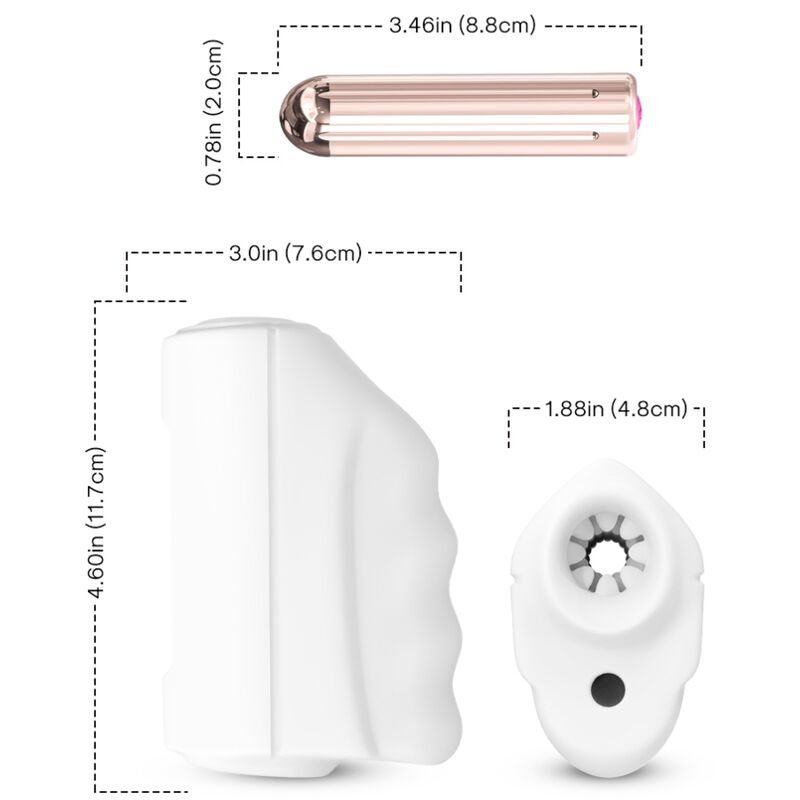 ARMONY – MASTER MASTURBATEUR  VIBRATEUR BLANC