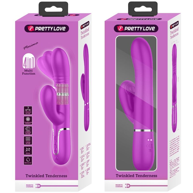 PRETTY LOVE – VIBRATEUR MULTIFONCTION G-SPOT FUCHSIA