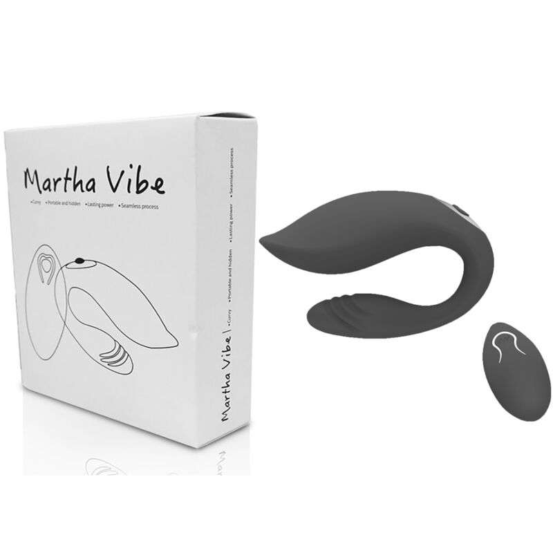 ARMONY – VIBRATEUR MARTHA POUR COUPLES TÉLÉCOMMANDE NOIR