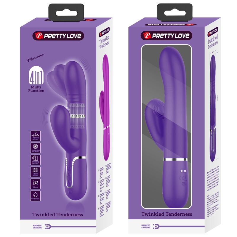 PRETTY LOVE – VIBRATEUR MULTIFONCTION G-SPOT VIOLET