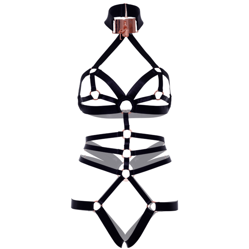 LEG AVENUE – HARNAIS DE CORPS ÉLASTIQUE SANS CROTCHLES