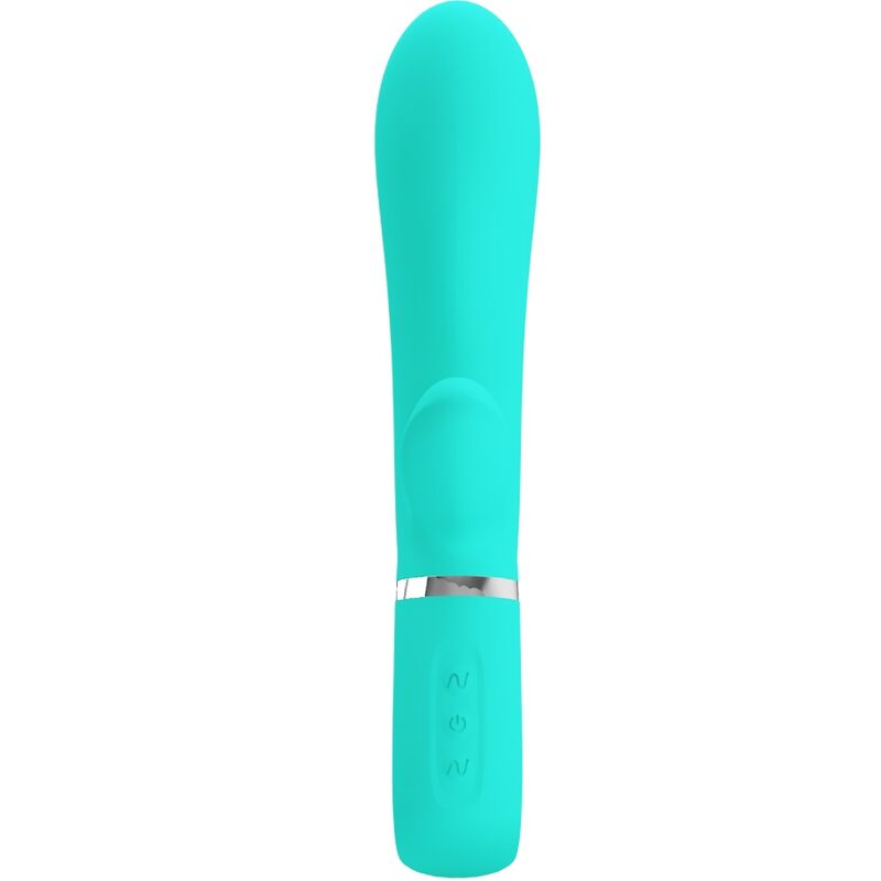 PRETTY LOVE – VIBRATEUR MULTIFONCTION G-SPOT THOMAS VERT AQUA