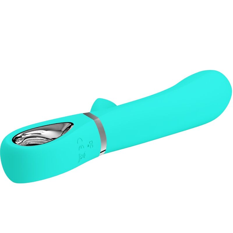 PRETTY LOVE – VIBRATEUR MULTIFONCTION G-SPOT THOMAS VERT AQUA