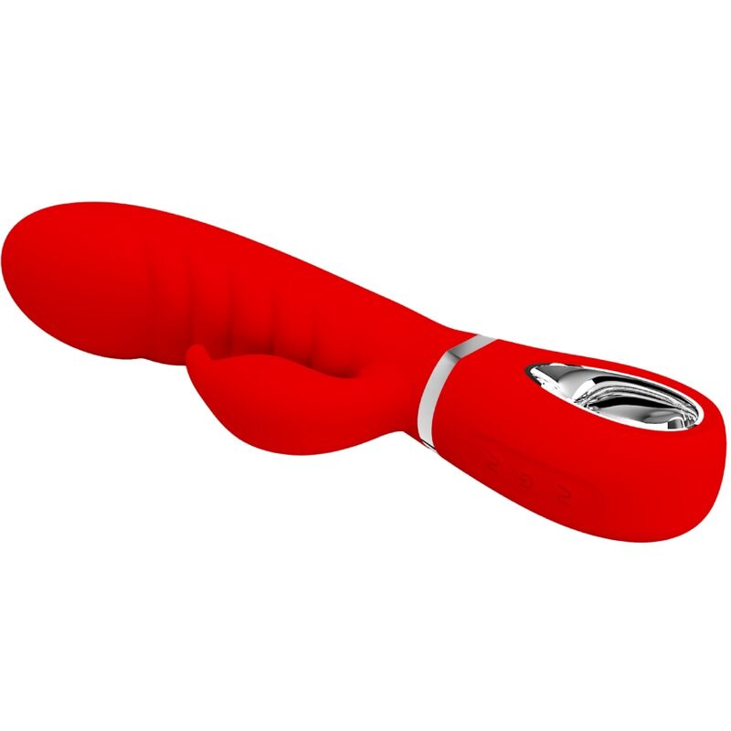 PRETTY LOVE – VIBRATEUR MULTIFONCTION G-SPOT PRESCOTT ROUGE