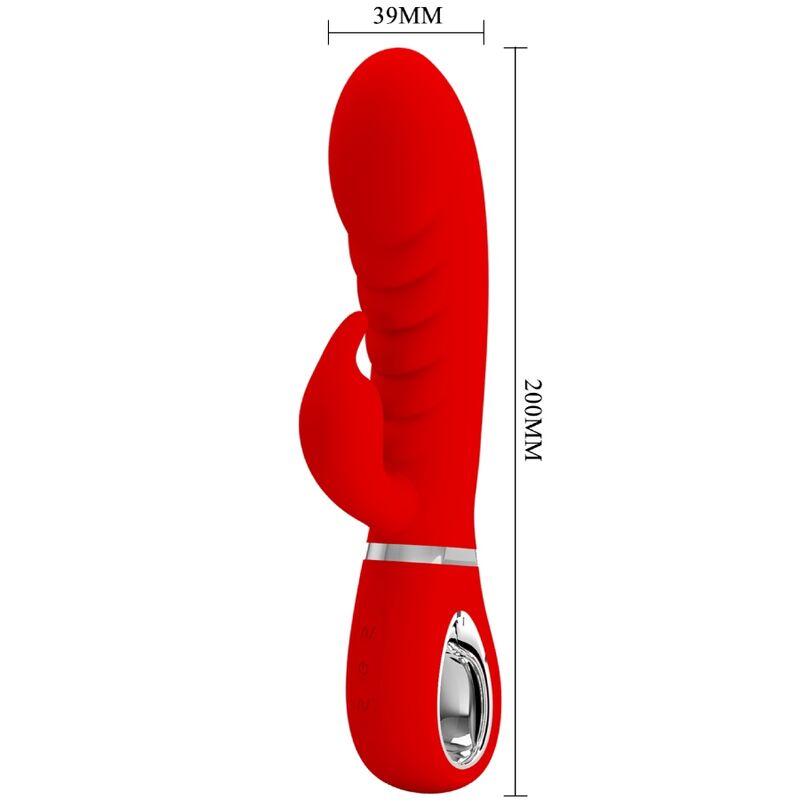 PRETTY LOVE – VIBRATEUR MULTIFONCTION G-SPOT PRESCOTT ROUGE