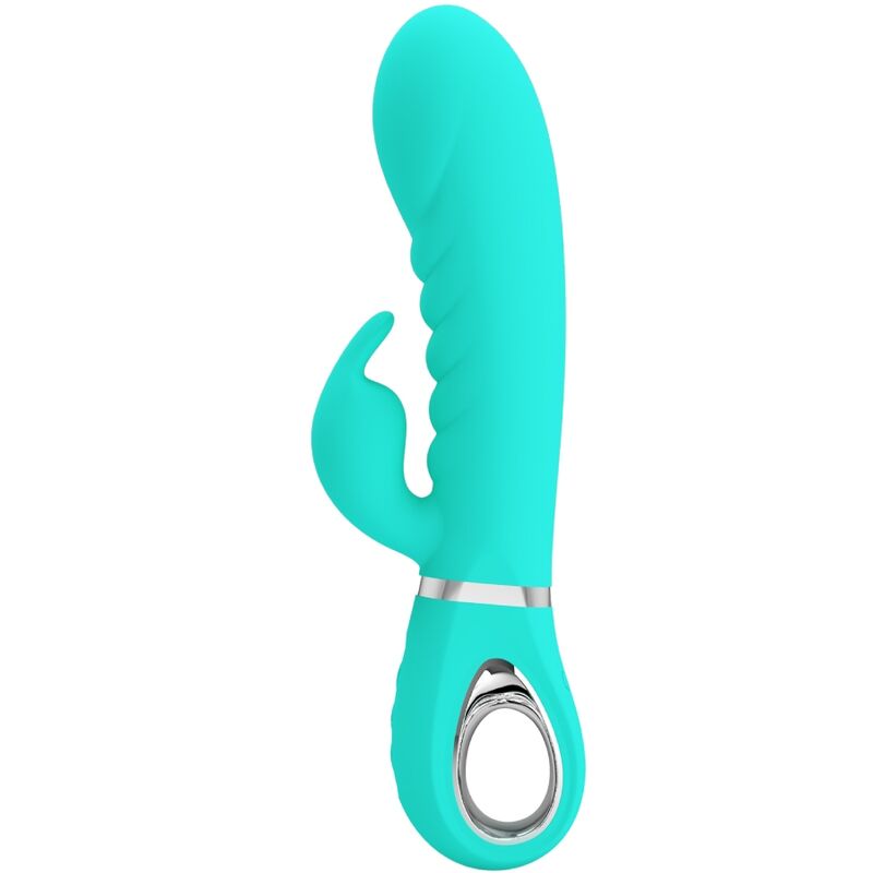 PRETTY LOVE – VIBRATEUR MULTIFONCTION G-SPOT PRESCOTT VERT AQUA