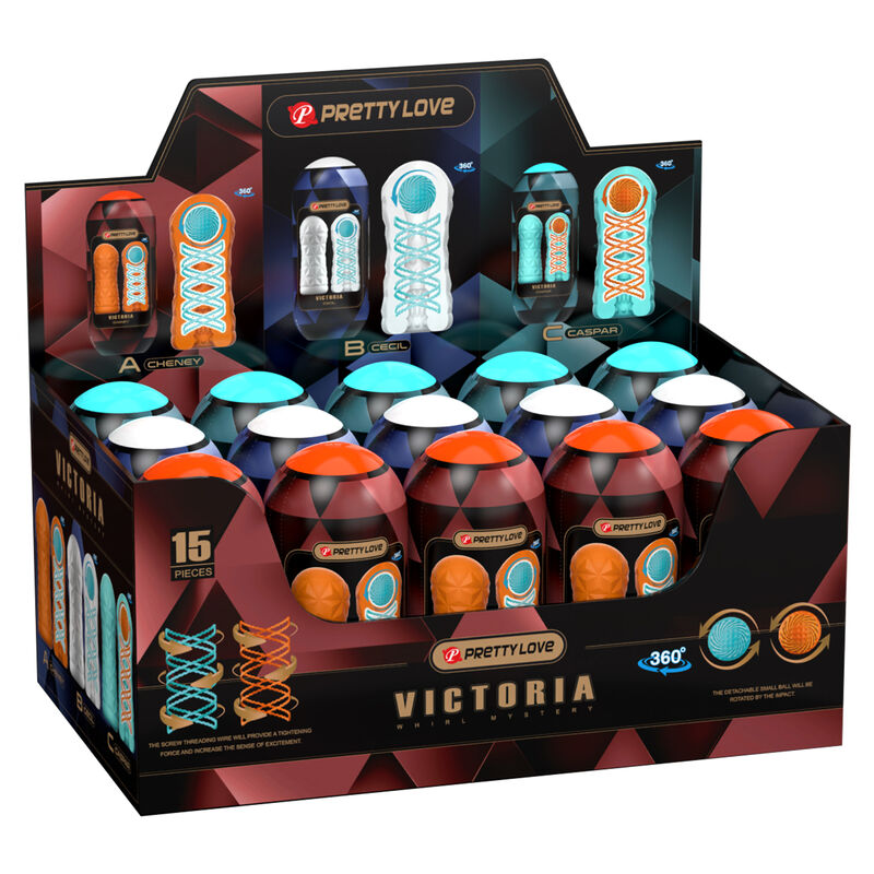 PRETTY LOVE – MASTURBATEUR VICTORIA 15 PIÈCES
