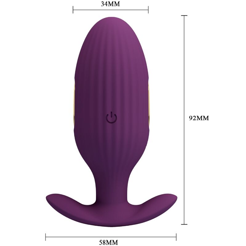 PRETTY LOVE – PLUG ANAL CONTRÔLÉ PAR APPLICATION JEFFERSON VIOLET